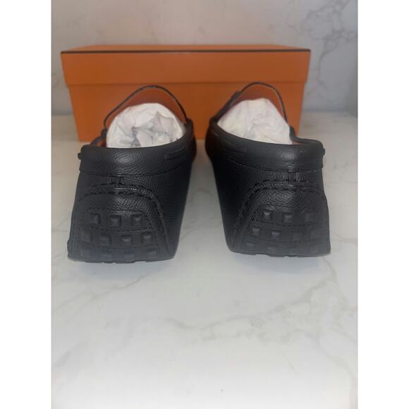 Hermes Men's Loafers in Black - Like New, Size 45 - Picture 3 of 5